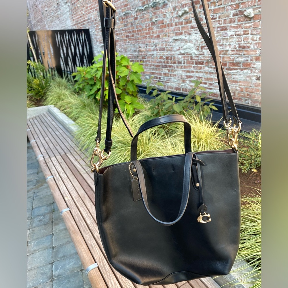 Coach Vintage 1980s Leather Shopper Tote Excellent Condition - Picture 8 of 15